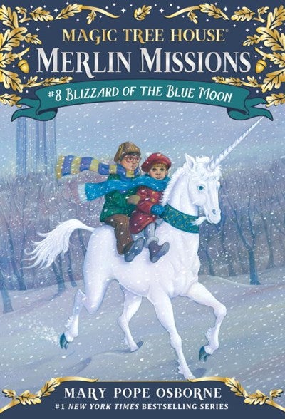 Osborne, Mary Pope - Blizzard Of The Blue Moon (Magic Treehouse, #36) (Magic Tree House Merlin Missions, 8) - The Haunted Book Shop in Mobile, Alabama